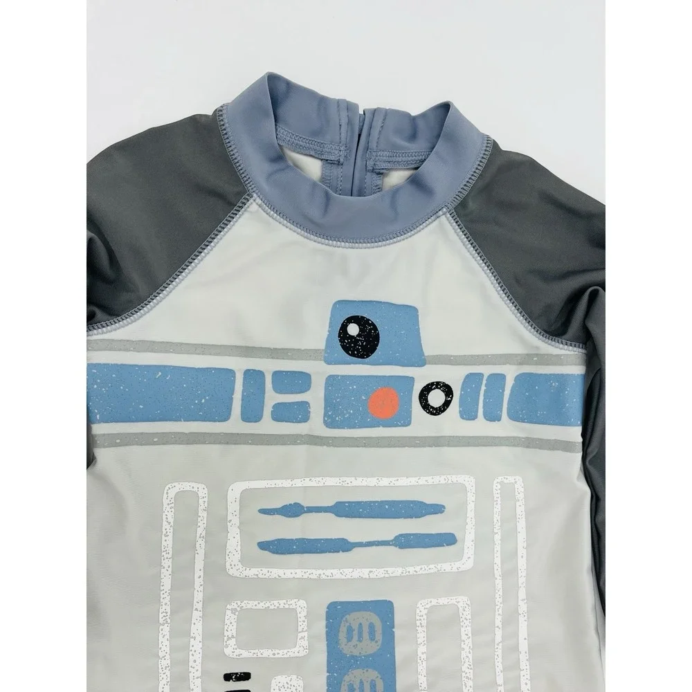 Baby Gap Star Wars R2-D2 Swimsuit Rash Guard 12-18 Mos Long Sleeve UV Protection